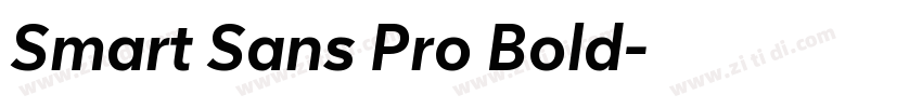 Smart Sans Pro Bold字体转换